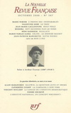 LA NOUVELLE REVUE FRANCAISE 587 (OCTOBRE 2008)