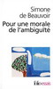POUR UNE MORALE DE L'AMBIGUITE/PYRRHUS ET CINEAS