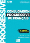 CONJUGAISON PROGRESSIVE DU FRANCAIS NIVEAU INTERMEDIAIRE + CD NOUVELLE COUVERTURE